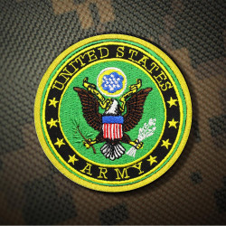 Parche de manga de velcro / termoadhesivo bordado del ejército de los EE. UU. De American Eagle